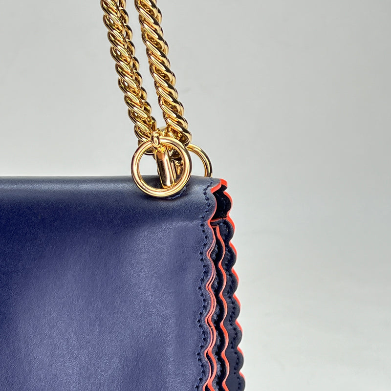 Kan I Small Shoulder bag in Calfskin, Gold Hardware