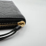 Zippy Long Black Wallet in Monogram Empreinte Leather, Gold hardware