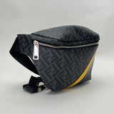 Bum Bag Crossbody bag in Coated canvas, Silver Hardware
