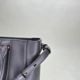 Two Way Top handle bag in Calfskin, Light Gold Hardware