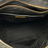 Flap Top handle bag in Nylon, Gold Hardware