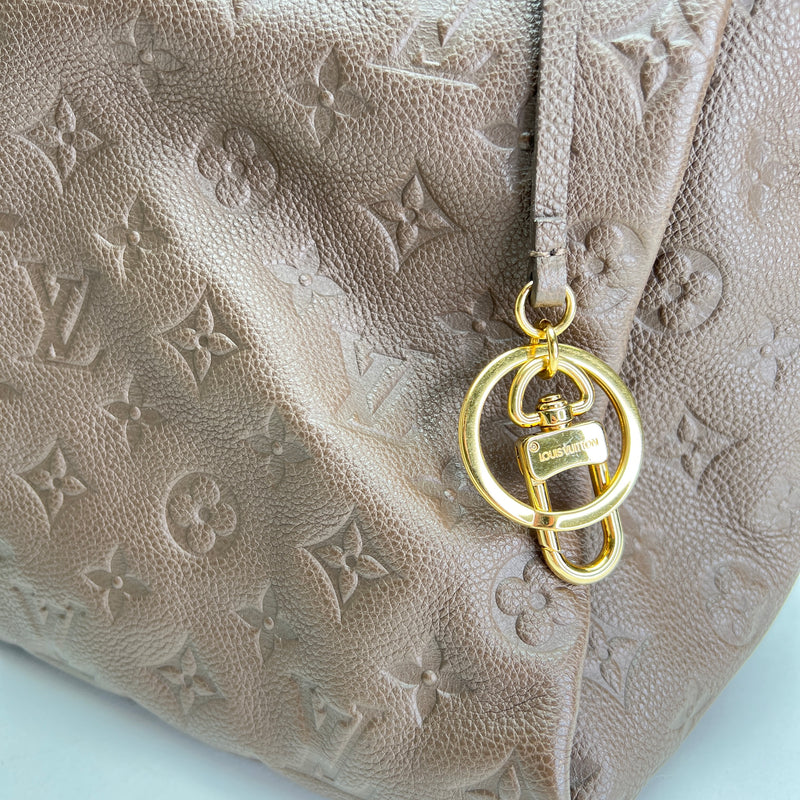 Artsy MM Shoulder bag in Monogram Empreinte leather, Gold Hardware