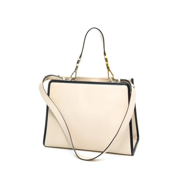 Runway Small Crossbody bag in Leather, Silver Hardware