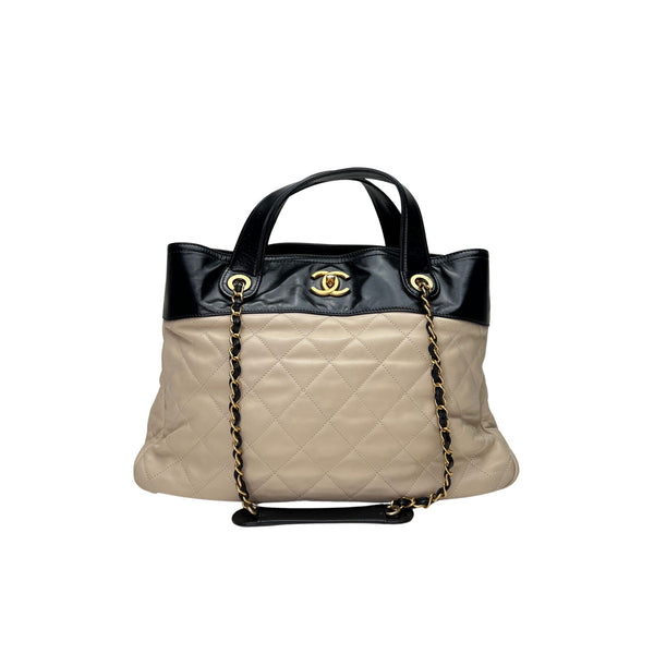 In The Mix Shopping Tote bag in Calfskin, Brushed Gold Hardware