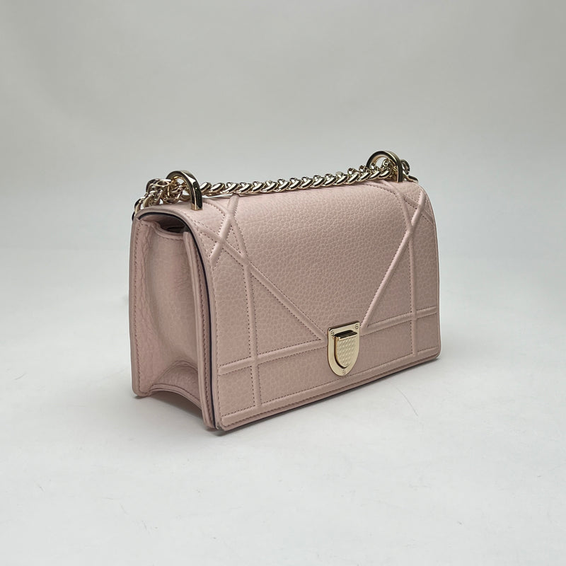 Diorama Small Shoulder bag in Calfskin, Gold Hardware