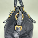 Tessuto Two-Way Top handle bag in Nylon, Gold Hardware