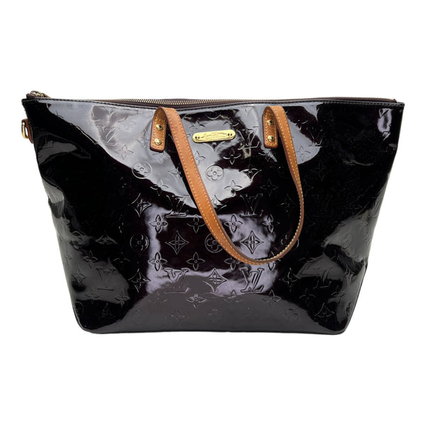 Bellevue GM Tote bag in Patent leather, Gold Hardware