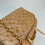 Raccoon Tail Smilla Crossbody bag in Other leather, Gold Hardware