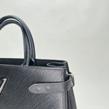 Twist Tote Top handle bag in Epi leather, Silver Hardware