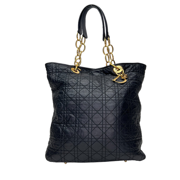 LADY CANNAGE TOTE BAG Tote bag in Lambskin, Gold Hardware