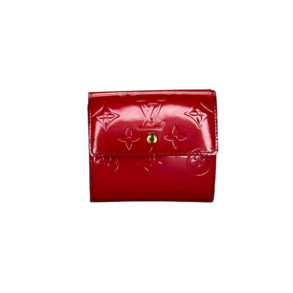 Elise Wallet Wallet in Monogram Vernis leather, Gold Hardware