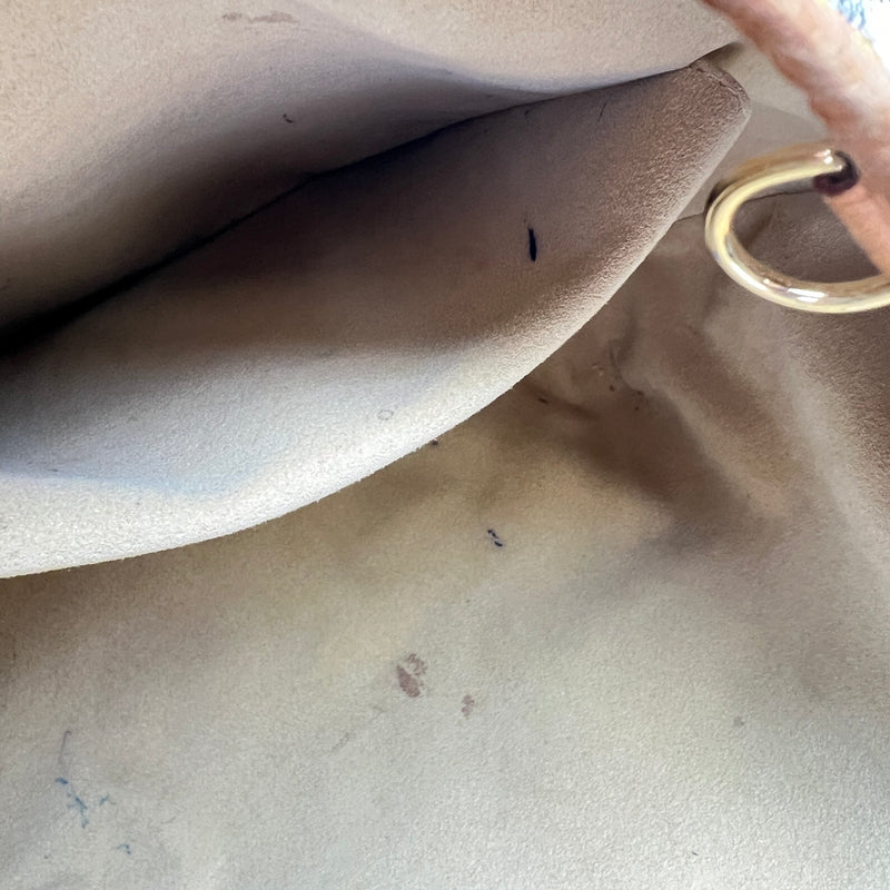 Galliera MM Shoulder bag in Coated canvas, Gold Hardware