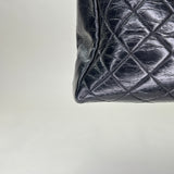 Glazed Quilted Nameplate Tote Tote bag in Calfskin, Ruthenium Hardware