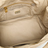 Canapa Top handle bag in Denim, Gold Hardware