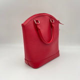 Lockit PM Top handle bag in Epi leather, Silver Hardware