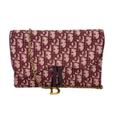 OBLIQUE SADDLE Wallet on chain in Jacquard, Gold Hardware