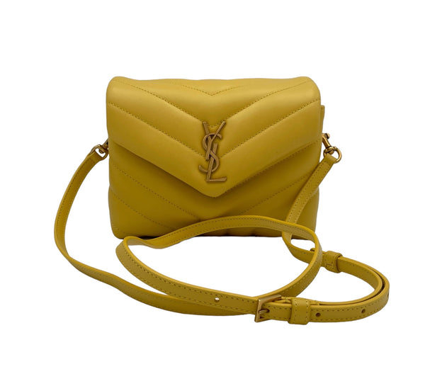 Loulou Toy Crossbody bag in Calfskin, Gold Hardware