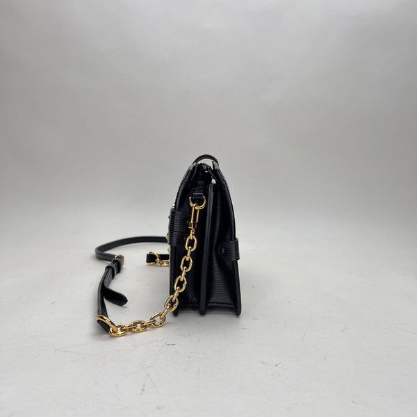 Trunk Clutch Mini Crossbody bag in Epi leather, Gold Hardware