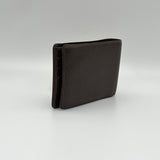 Slender Brown Wallet in Taiga Leather