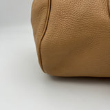 Vitello Twist Lock Top handle bag in Calfskin, Gold Hardware