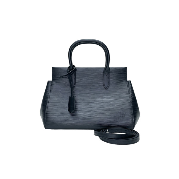 Marly BB Top handle bag in Epi leather, Silver Hardware