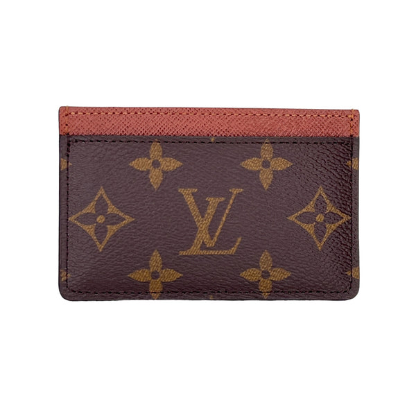 Monogram Card holder in Coated canvas, N/A Hardware