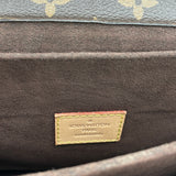 Metis Pochette Crossbody bag in Monogram coated canvas, Gold Hardware