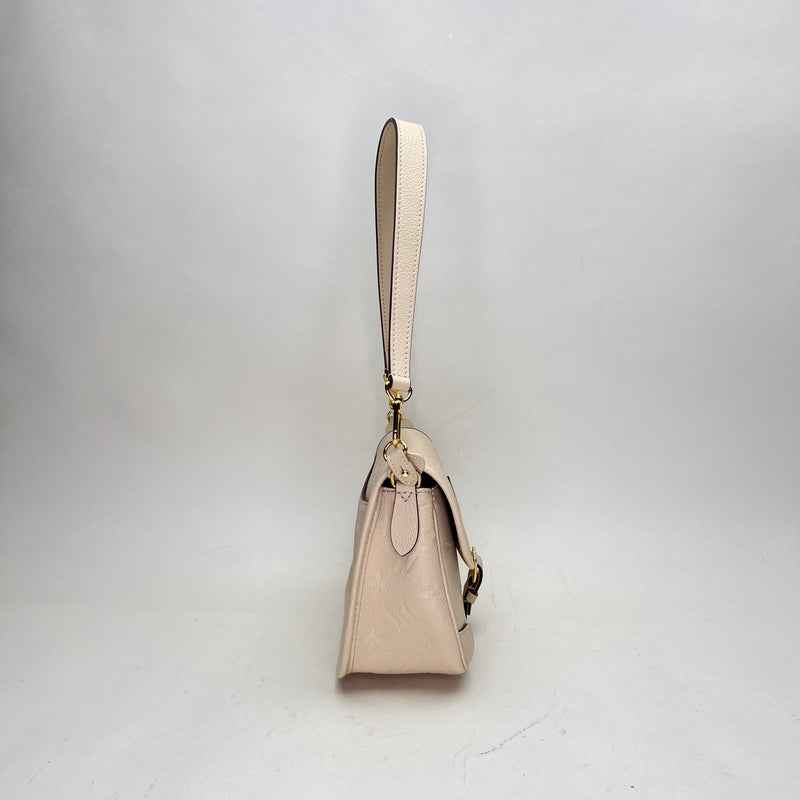 Diane Shoulder bag in Monogram Empreinte leather, Gold Hardware