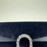 Dionysus Mini Crossbody bag in Velvet, Silver Hardware