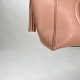 Soho Small Top handle bag in Calfskin, Light Gold Hardware
