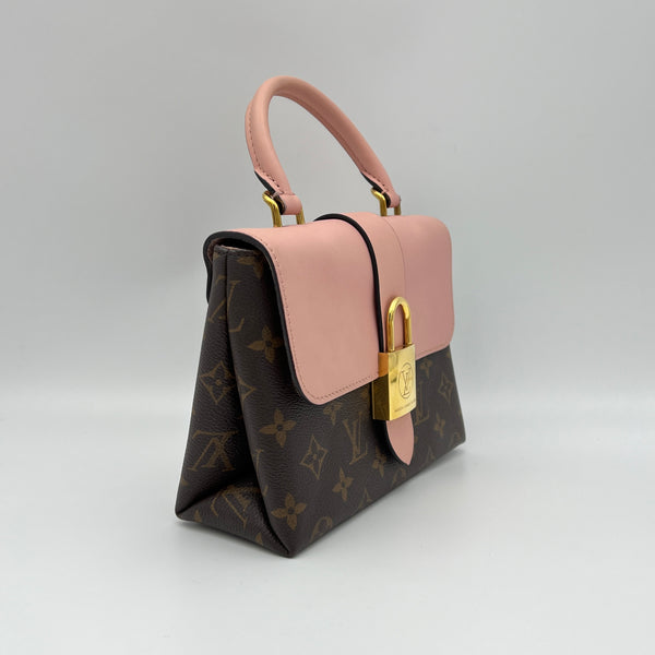 Locky BB Top handle bag in Monogram coated canvas, Gold Hardware