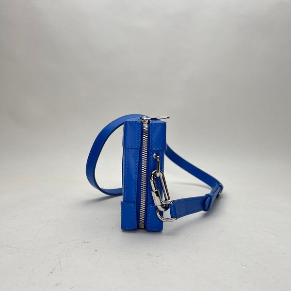 Wallet on chain in Coated canvas, Silver Hardware