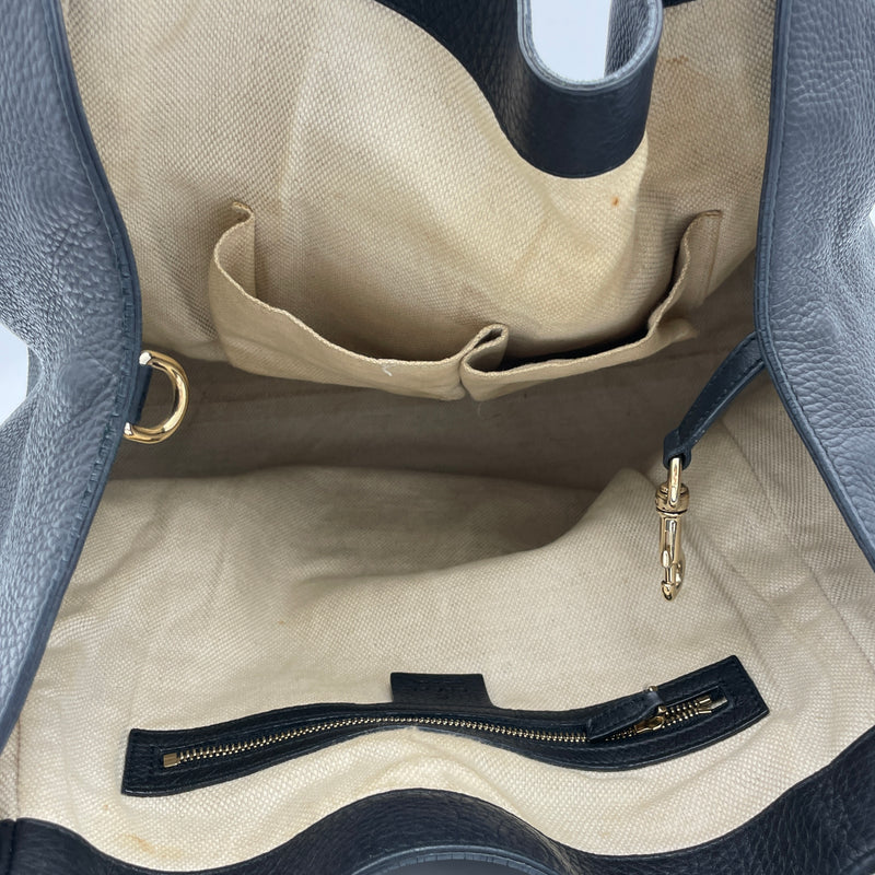 Soho Tote bag in Calfskin, Gold Hardware