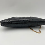 Gancini  Crossbody bag in Python leather, Gold Hardware
