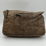 Pandora Medium Shoulder bag in Distressed leather, Gold Hardware