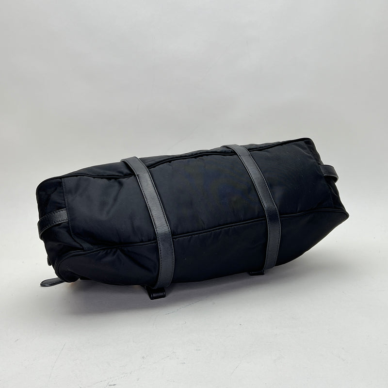 Tessuto Two-Way Top handle bag in Nylon, Gold Hardware