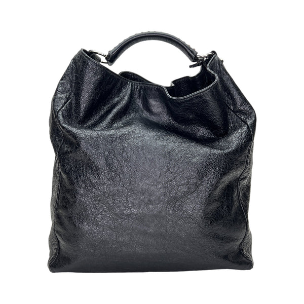 Open Hobo Tote Tote bag in Distressed leather, Silver Hardware