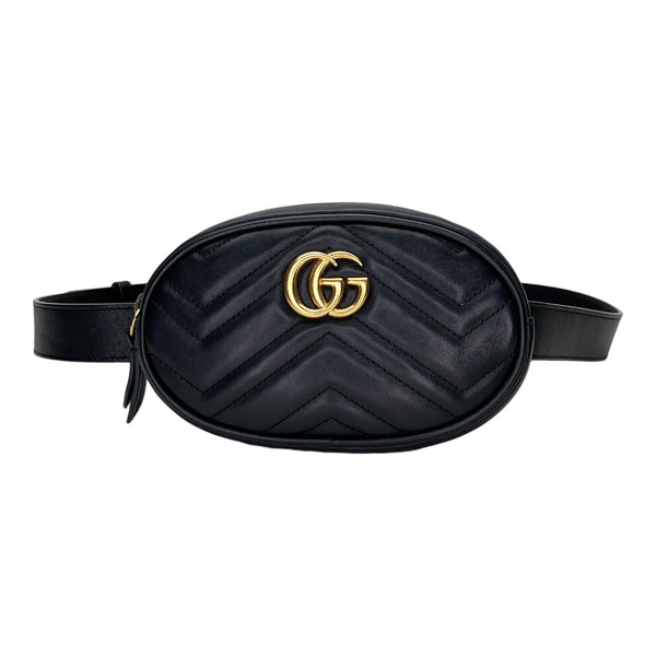 GG Marmont Belt bag in Calfskin, Gold Hardware