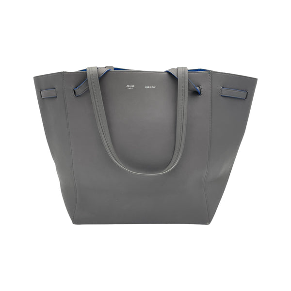 Tassel Cabas Phantom Tote bag in Calfskin, Silver Hardware