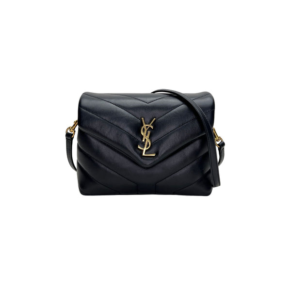 Loulou Toy Crossbody bag in Calfskin, Gold Hardware
