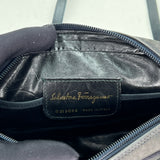 Vara Crossbody bag in Suede leather, Gold Hardware