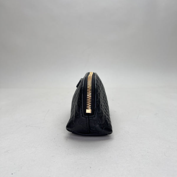 Guccissima Cosmetic  Mini Pouch in Calfskin, Light Gold Hardware