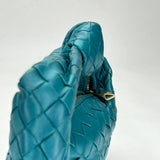 Jodie Mini Shoulder bag in Intrecciato leather, Gold Hardware