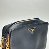 Saffiano Camera Crossbody Bag Crossbody bag in Calfskin, Gold Hardware