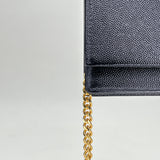 Crossbody bag in Caviar leather, Gold Hardware