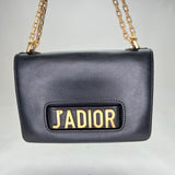 J'adior Shoulder bag in Calfskin, Gold Hardware