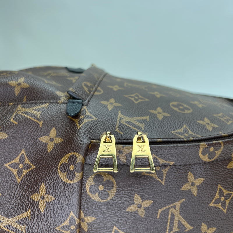 Palm Spring  MM Backpack in Monogram coated canvas, Gold Hardware