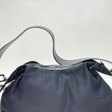 Sherry Shoulder bag in Nylon, Silver Hardware