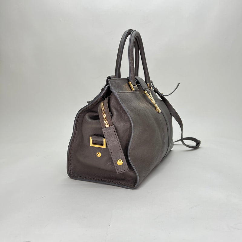 Cabas Chyc Ligne Small Top handle bag in Calfskin, Gold Hardware
