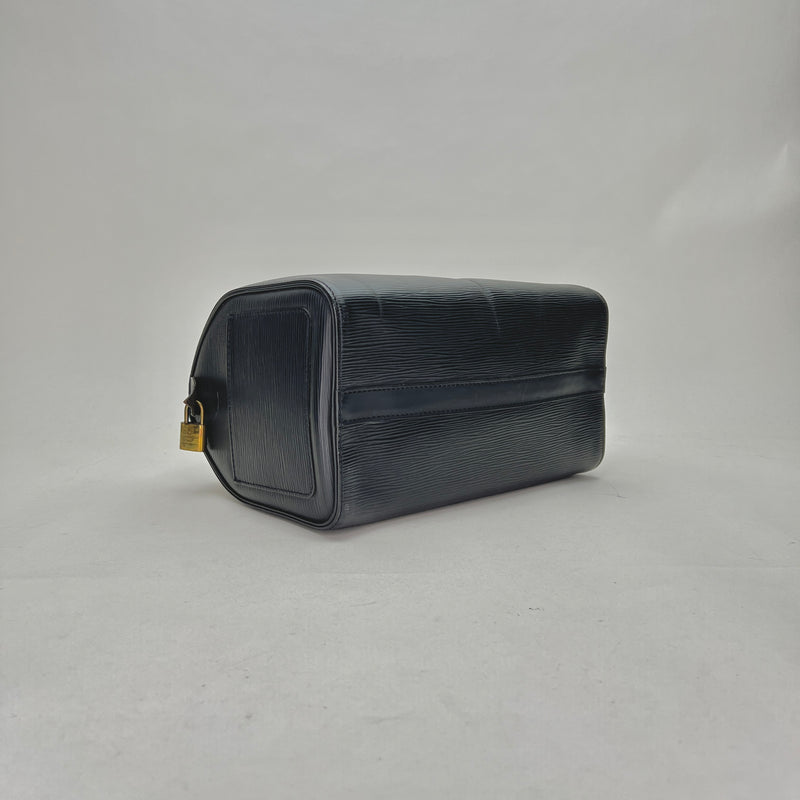 Vintage Speedy 30 Top handle bag in Epi leather, Gold Hardware
